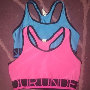 TWO Under Armor Sports Bras for listed price